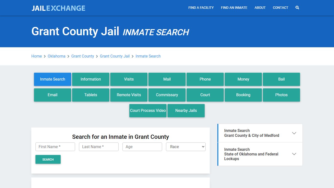 Grant County Jail, OK Inmate Search: Roster & Mugshots