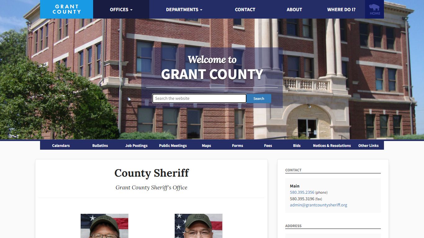 Grant County Sheriff's Office - OKCounties